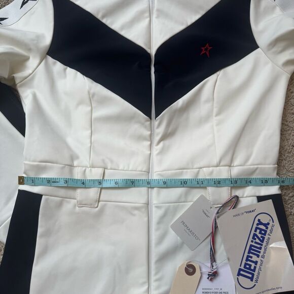 Perfect Moment Ryder Belted Ski Suit Jumpsuit White black size Medium NWT - Picture 8 of 12
